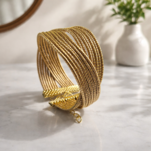 Brazalete Espiral Dorada